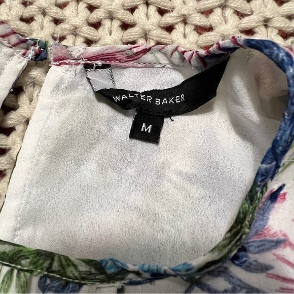 Walter Baker Tropical Swiss Dot Blouse M - Picture 7 of 10